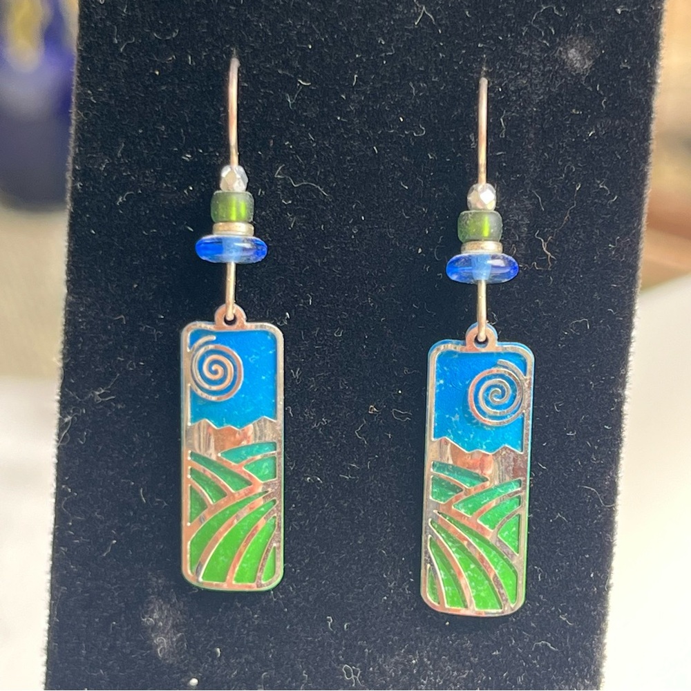 Colourful earrings